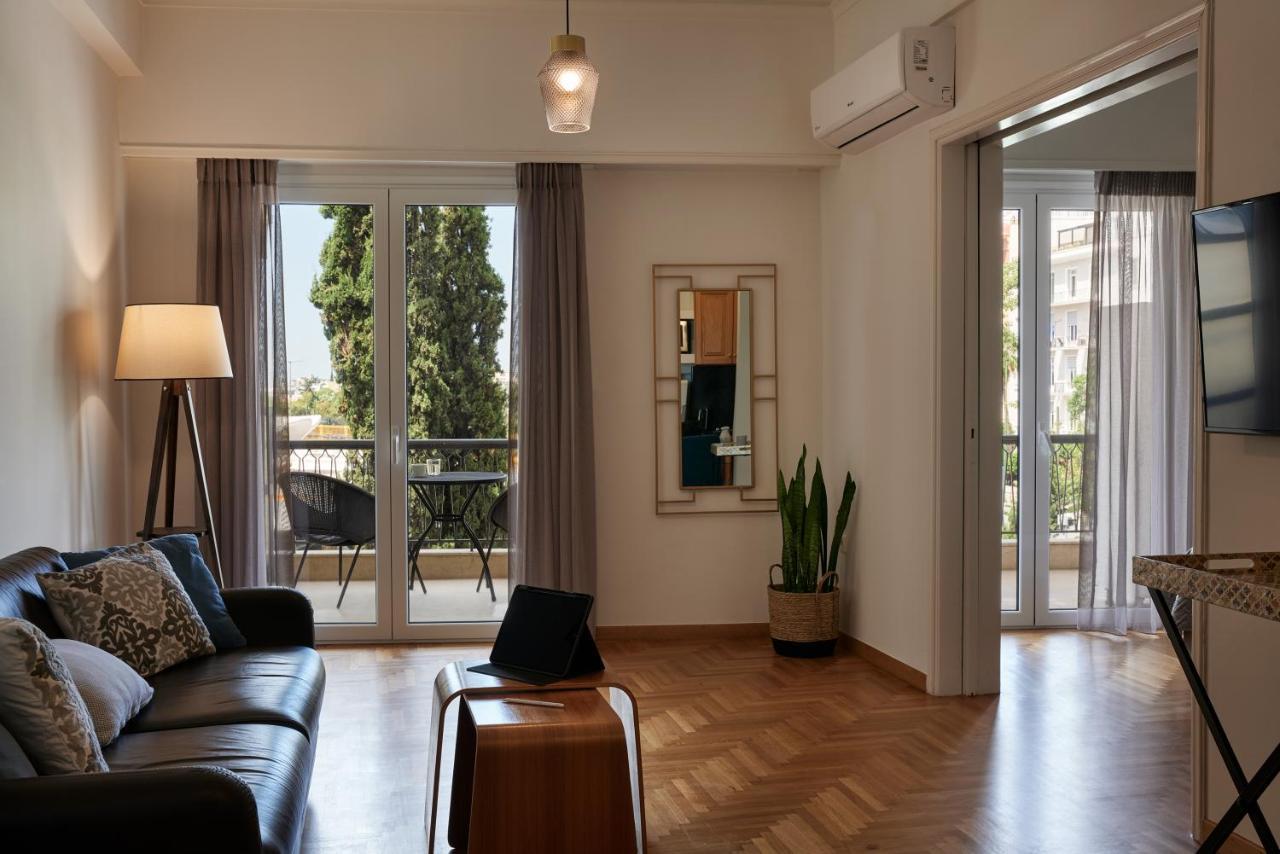 Chic One Bd Apartment With Hilton View Athens Ngoại thất bức ảnh