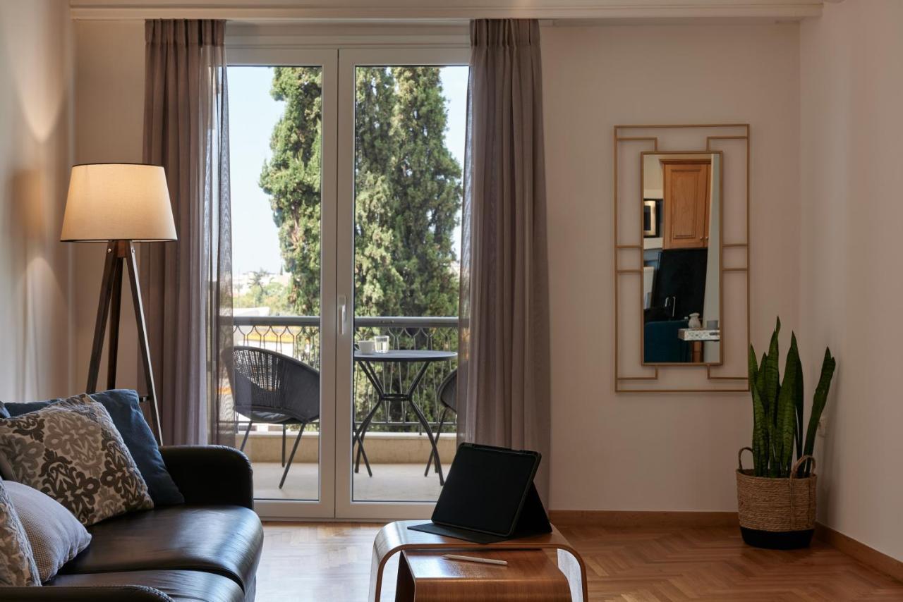 Chic One Bd Apartment With Hilton View Athens Ngoại thất bức ảnh