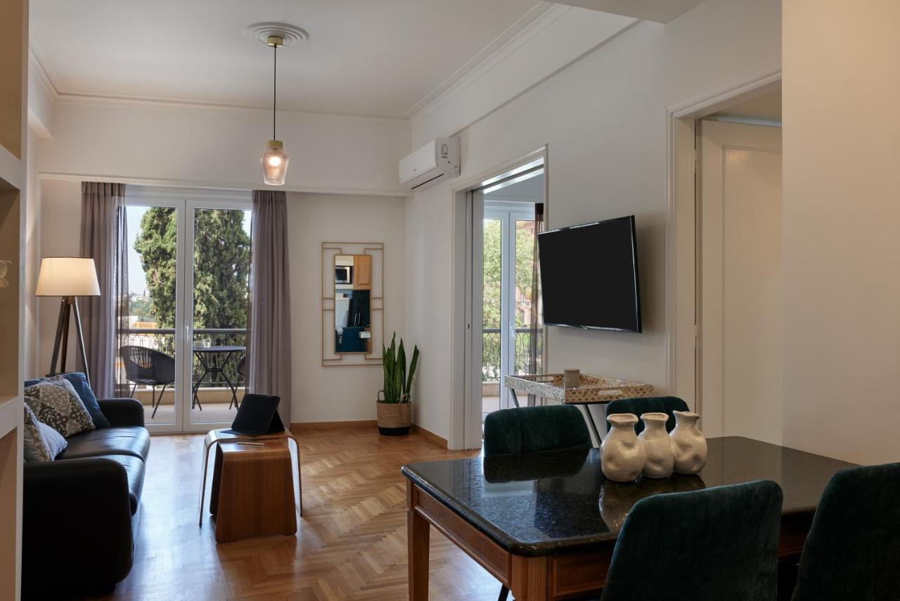 Chic One Bd Apartment With Hilton View Athens Ngoại thất bức ảnh